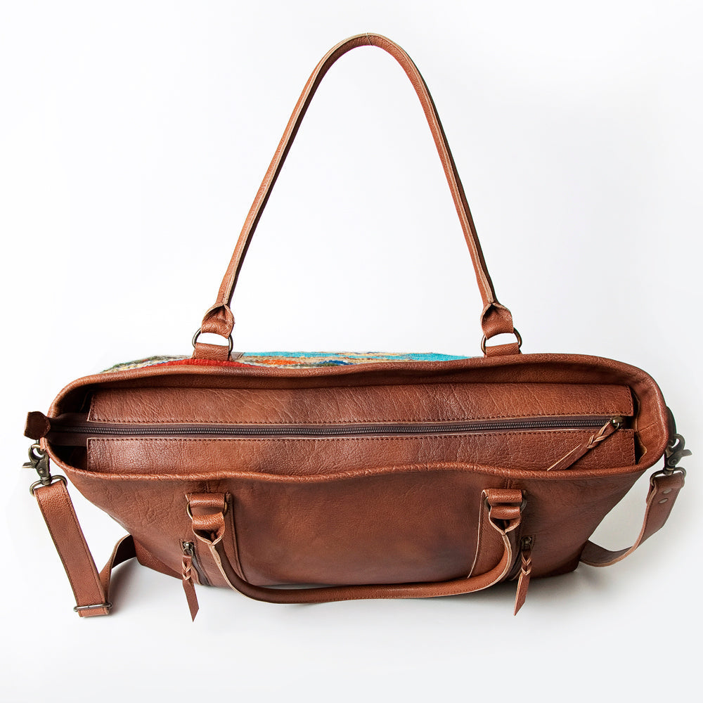 American Darling ADBG715 Tote Saddle Blanket Genuine Leather Women Bag Western Handbag Purse