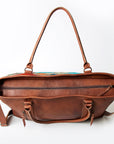 American Darling ADBG715 Tote Saddle Blanket Genuine Leather Women Bag Western Handbag Purse