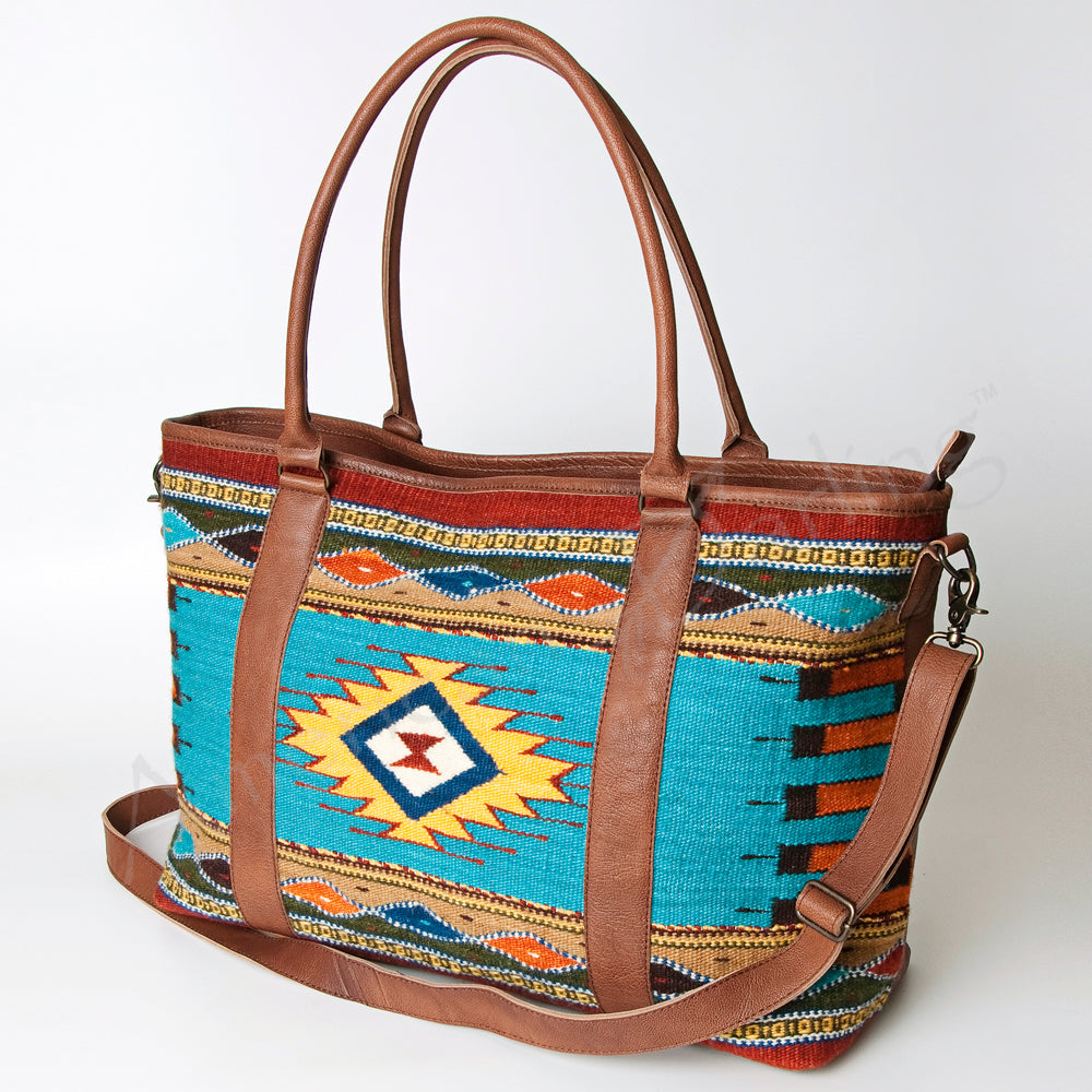 American Darling ADBG715 Tote Saddle Blanket Genuine Leather Women Bag Western Handbag Purse