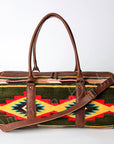 American Darling ADBG717 Duffel Saddle Blanket Genuine Leather Women Bag Western Handbag Purse