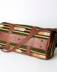 American Darling ADBG717 Duffel Saddle Blanket Genuine Leather Women Bag Western Handbag Purse