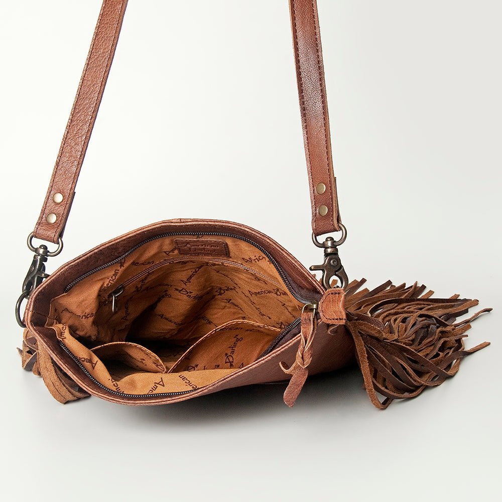 American Darling Hand Tooled Genuine Leather Women Bag Western Handbag Purse