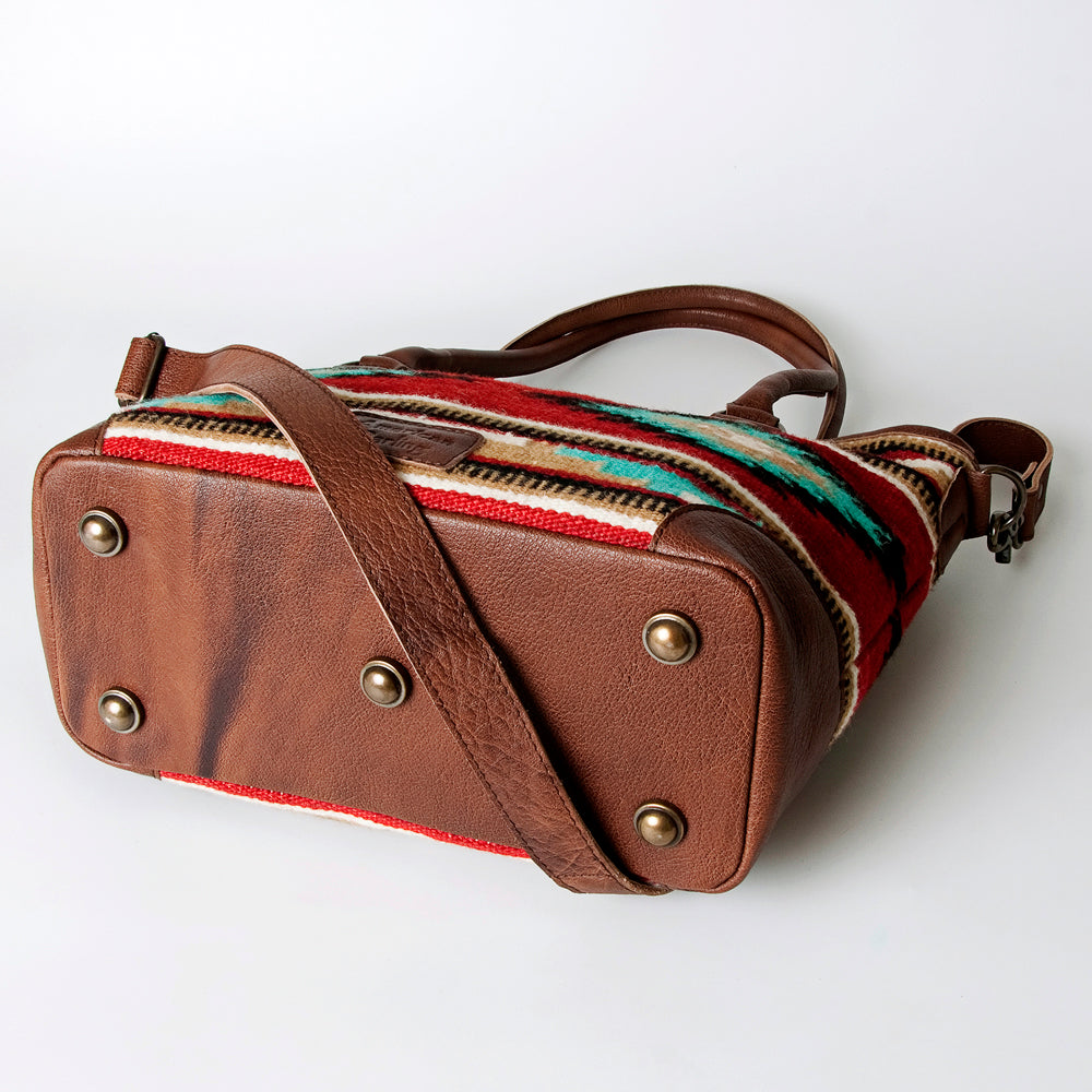 American Darling ADBG723 Tote Saddle Blanket Genuine Leather Women Bag Western Handbag Purse