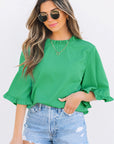 Holland Frilly Half Sleeve Blouse