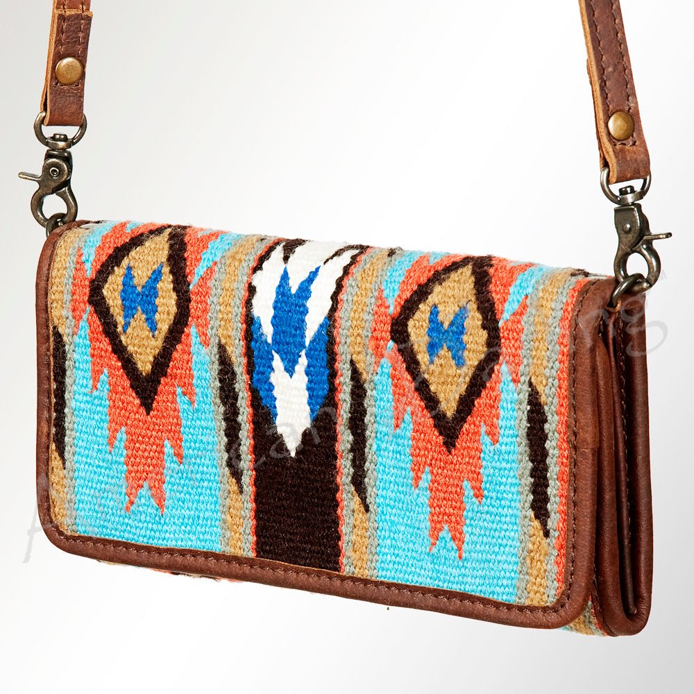 American Darling ADBG486A Wallet Hand Tooled Genuine Leather Women Bag Western Handbag Purse
