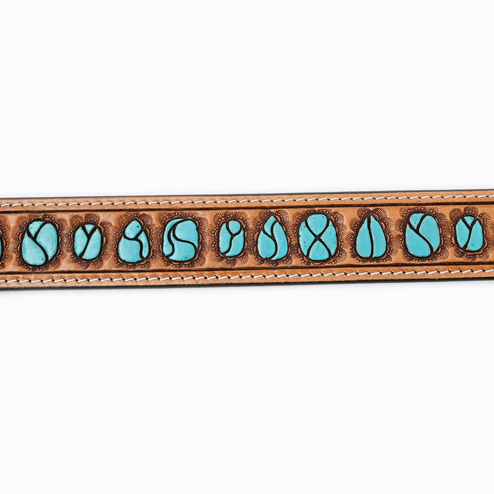 American Darling ADBLF126-L Beautifully Hand Tooled Genuine American Leather Belt Men and  Women