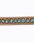 American Darling ADBLF126-L Beautifully Hand Tooled Genuine American Leather Belt Men and  Women
