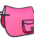 HILASON Western Horse Luxury Quilted Saddle Pads With Pockets