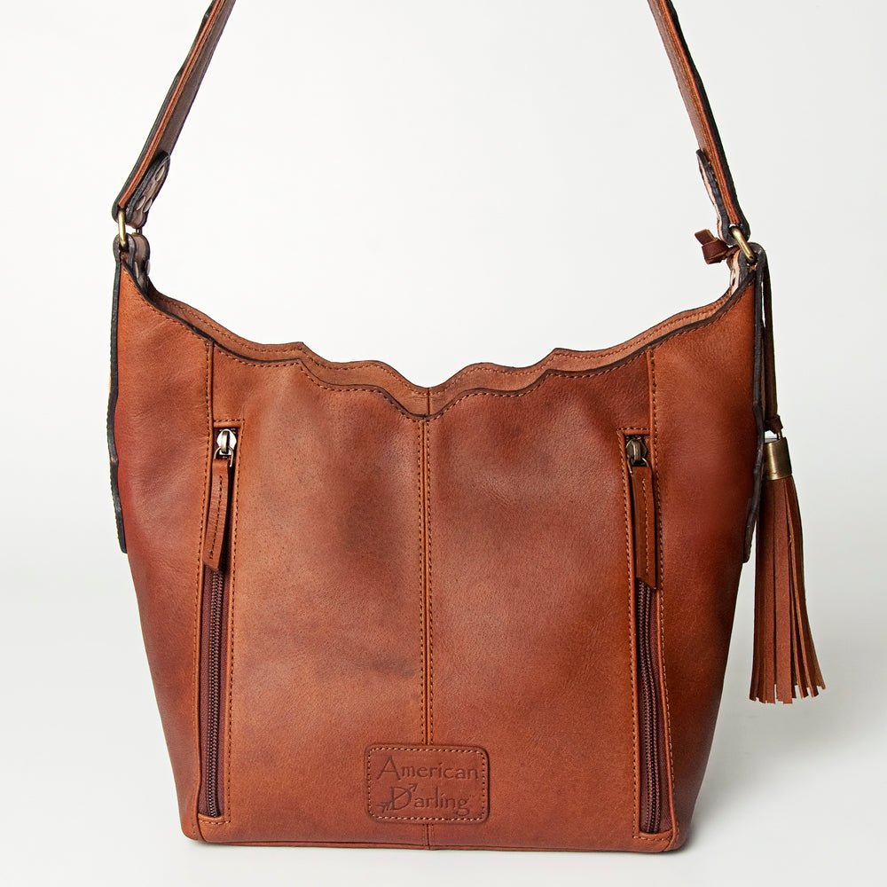 American Darling Hobo Hand Tooled Genuine Leather Women Bag Western Handbag Purse