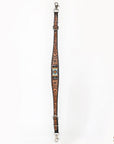 HILASON Western Horse Floral Headstall Breast Collar One Headstall Spur Strap Wither Strap American Leather Tack Set