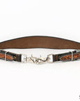 HILASON Western Horse Floral Headstall Breast Collar One Headstall Spur Strap Wither Strap American Leather Tack Set