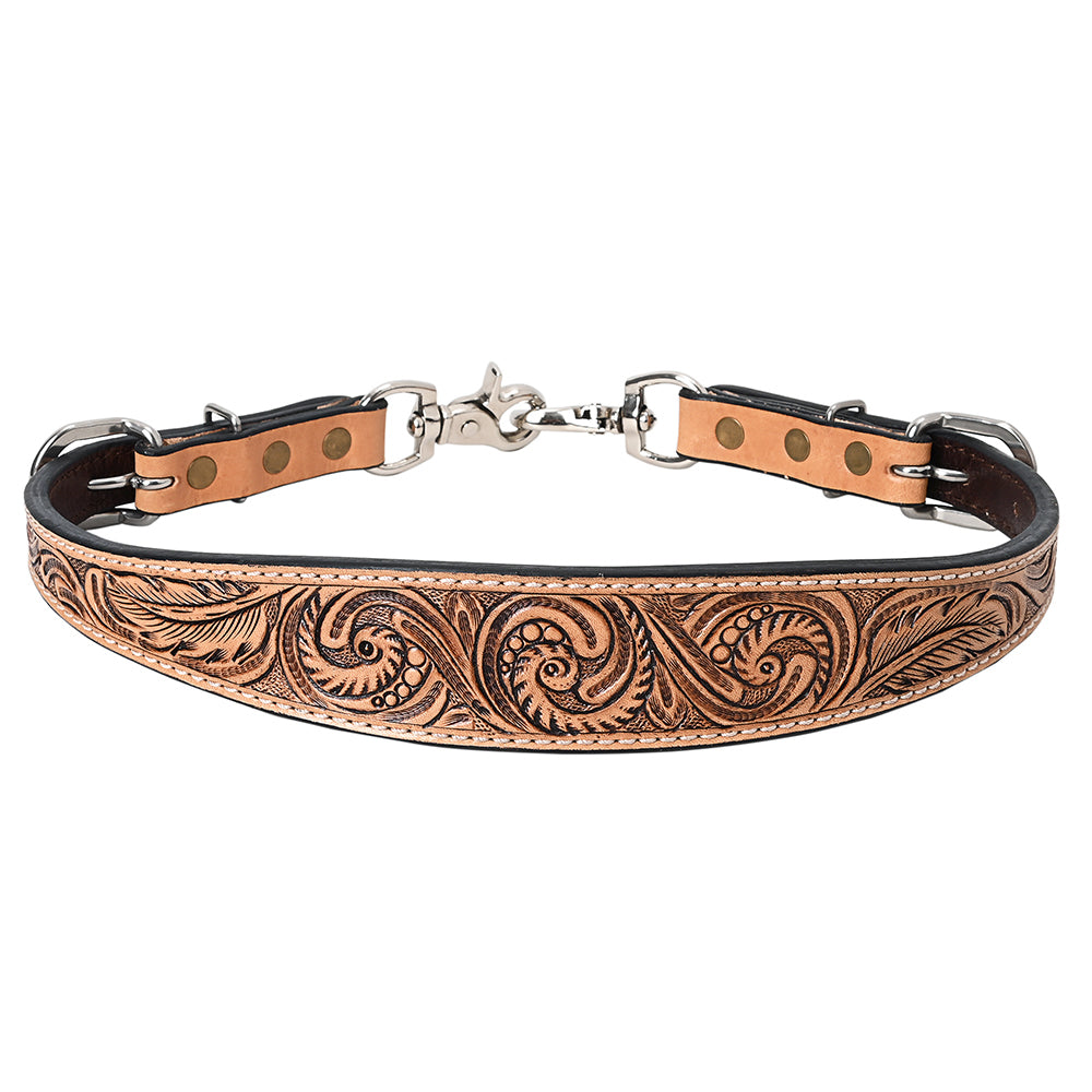 HILASON Western Horse Floral Headstall Breast Collar One Headstall American Leather Tack Set