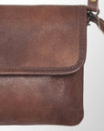 American Darling Genuine Leather Crossbody Bag for Women Vintage Style Flap Shoulder Purse Handcrafted Sling Bag