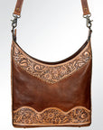 GIBGX207 American Darling Hand Tooled Hair On Genuine Leather Women Bag Western Handbag Purse