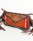 American Darling Small Crossbody Hand Tooled Saddle Blanket Genuine Leather Women Bag Western Handbag Purse