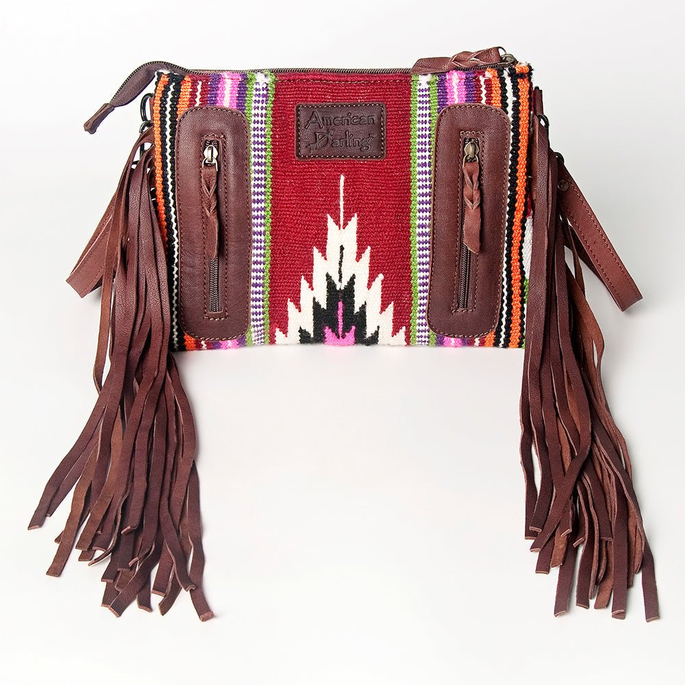 American Darling Cross Body Hand Tooled Saddle Blanket Genuine Leather Women Bag Western Handbag Purse