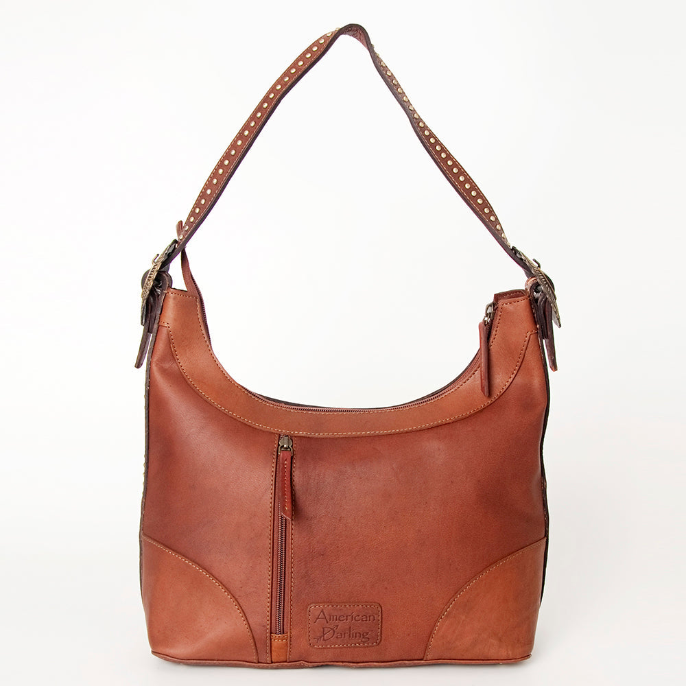 American Darling Hobo Hand Tooled Hair On Genuine Leather Western Women Bag | Handbag Purse Bags for Cute