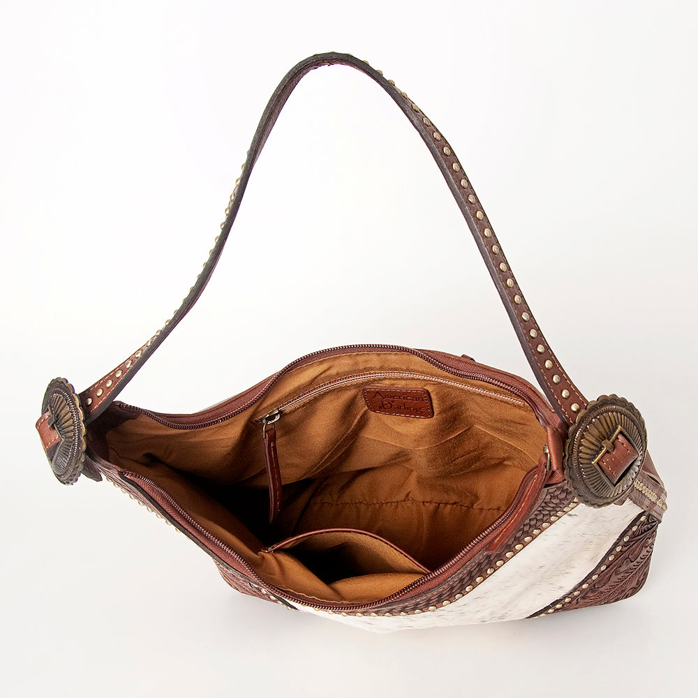 American Darling Hobo Hand Tooled Hair On Genuine Leather Western Women Bag | Handbag Purse Bags for Cute