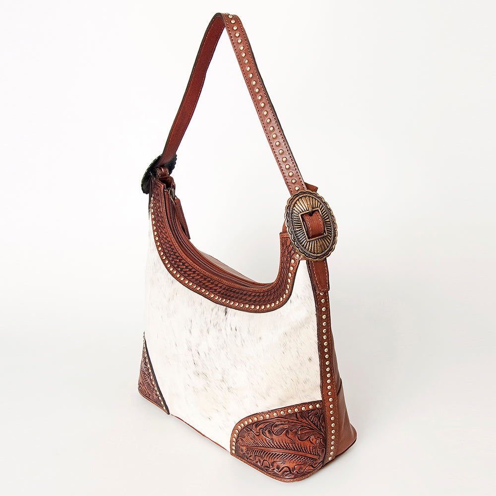 American Darling Hobo Hand Tooled Hair On Genuine Leather Western Women Bag | Handbag Purse Bags for Cute