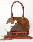 American Darling Tote Hand Tooled Hair on Genuine Leather Western Women Bag Handbag Purse | Travel Bags College Casual