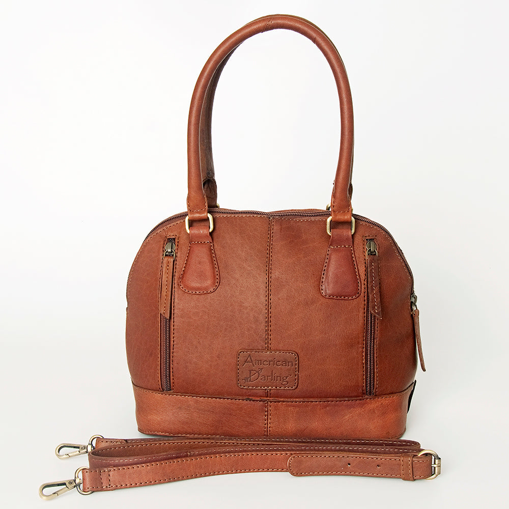 American Darling Tote Hand Tooled Hair on Genuine Leather Western Women Bag Handbag Purse | Travel Bags College Casual