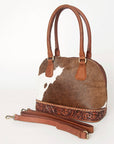 American Darling Tote Hand Tooled Hair on Genuine Leather Western Women Bag Handbag Purse | Travel Bags College Casual