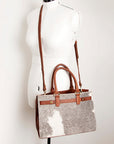 American Darling ADBGI191A Tote Hair On Genuine Leather Women Bag Western Handbag Purse