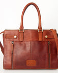 American Darling ADBGI191B Tote Hand Tooled Genuine Leather Women Bag Western Handbag Purse