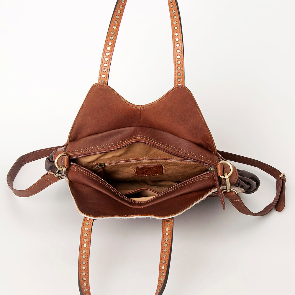 American Darling Tote Hand Tooled Hair-On Genuine Leather Western Women Bag Handbag Purse | Travel Bags College Casual