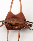 American Darling Tote Hand Tooled Hair-On Genuine Leather Western Women Bag Handbag Purse | Travel Bags College Casual