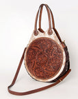 American Darling Tote Hand Tooled Hair-On Genuine Leather Western Women Bag Handbag Purse | Travel Bags College Casual