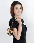 American Darling ADBGZ319A Canteen Hair On Genuine Leather Women Bag Western Handbag Purse