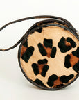American Darling ADBGZ319A Canteen Hair On Genuine Leather Women Bag Western Handbag Purse