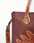 Premium Genuine Leather Tote For Women With Western Heritage Detailing Daily Use