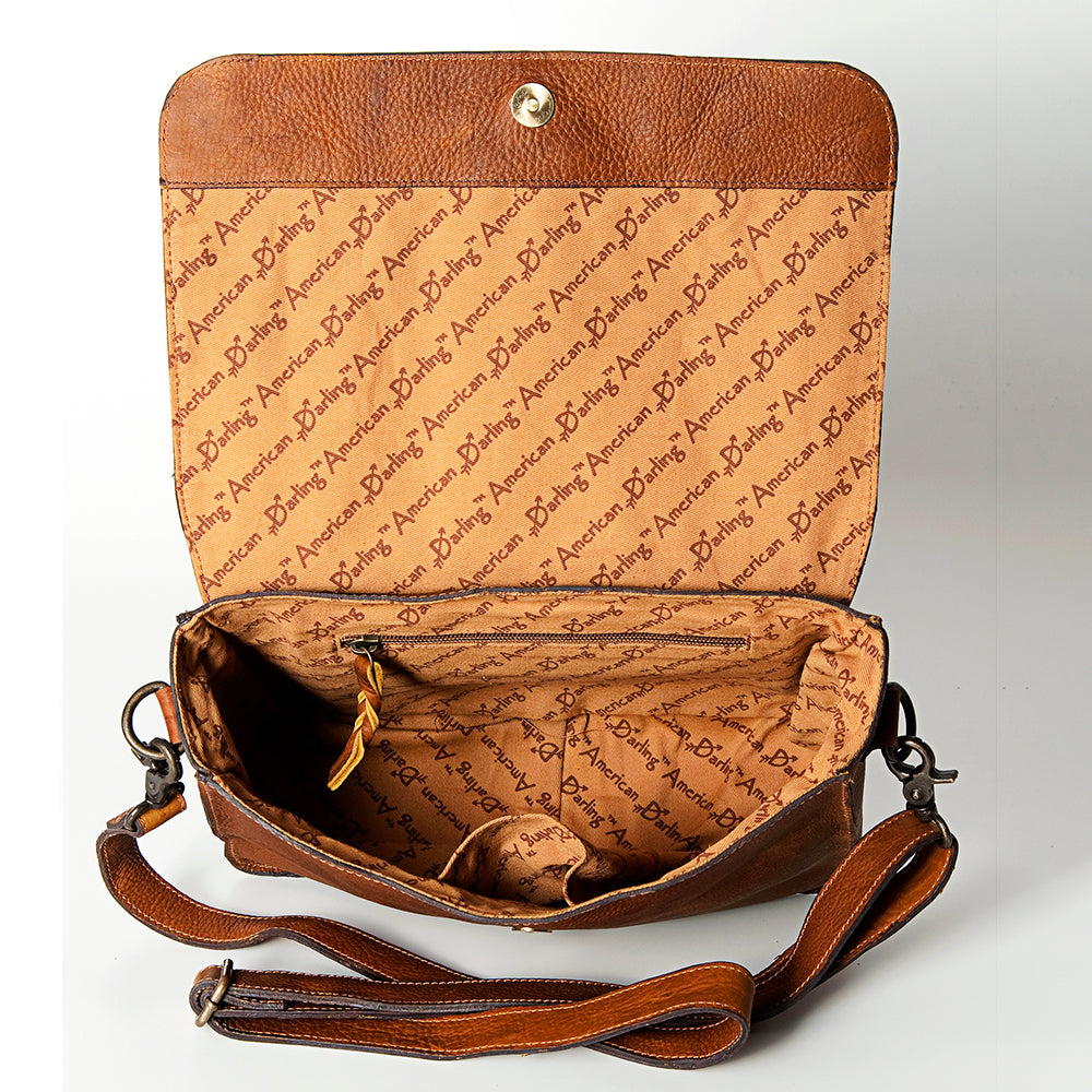 American Darling Crossbody Genuine Leather Women Bag Western Handbag Purse