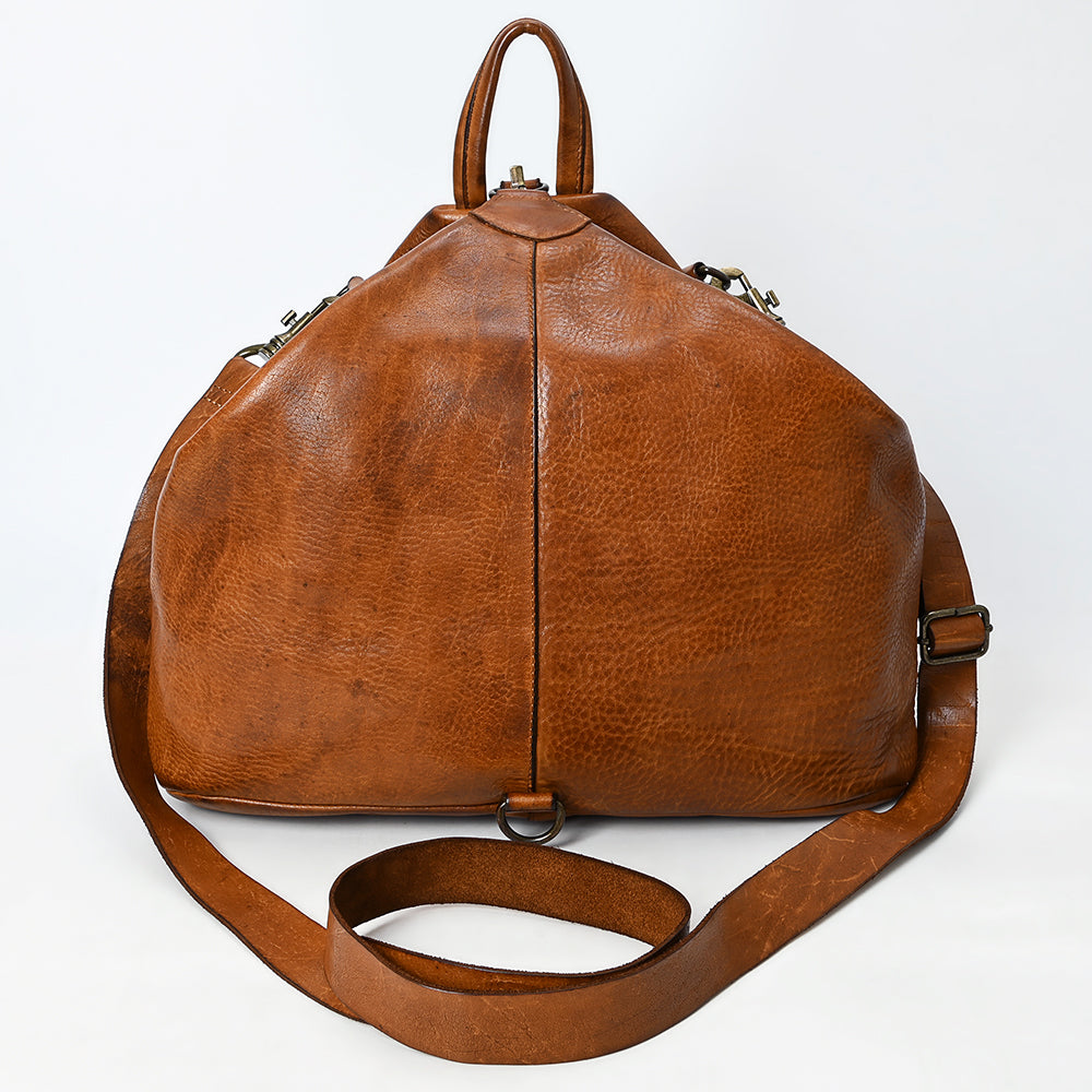 Spaghetti Western Swc194Tan Cross Body I Vintage Handmade Drum Dyed Genuine European Cowhide Leather Women Bag Western Handbag Purse