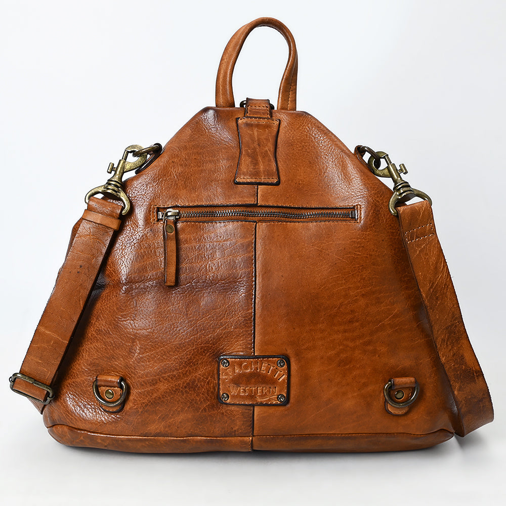 Spaghetti Western Swc194Tan Cross Body I Vintage Handmade Drum Dyed Genuine European Cowhide Leather Women Bag Western Handbag Purse