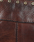 Spaghetti Western Swc183Brn Hobo Vintage Handmade Drum Dyed Genuine European Cowhide Leather Women Bag Western Handbag Purse