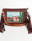American Darling ADBGA204 Clutch Genuine Leather Women Bag Western Handbag Purse