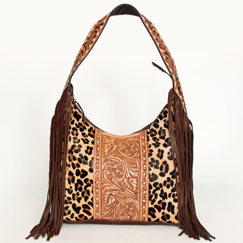 American Darling Hobo Hair On Genuine Leather Women Bag Western Handbag Purse