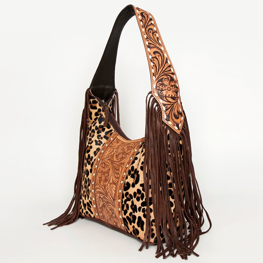 American Darling Hobo Hair On Genuine Leather Women Bag Western Handbag Purse
