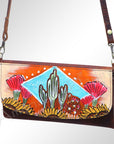 American Darling Wallet Hair on Full Grain Genuine Leather Western Women Bag | Handbag Purse Travel Clutch