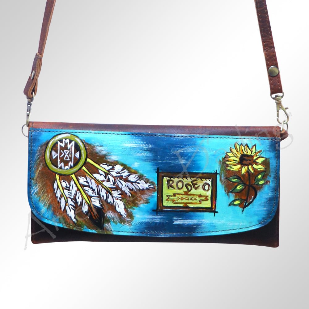 American Darling Wallet Genuine Leather Women Bag Western Handbag Purse