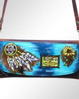 American Darling Wallet Hair on Full Grain Genuine Leather Western Women Bag | Handbag Purse Travel Clutch