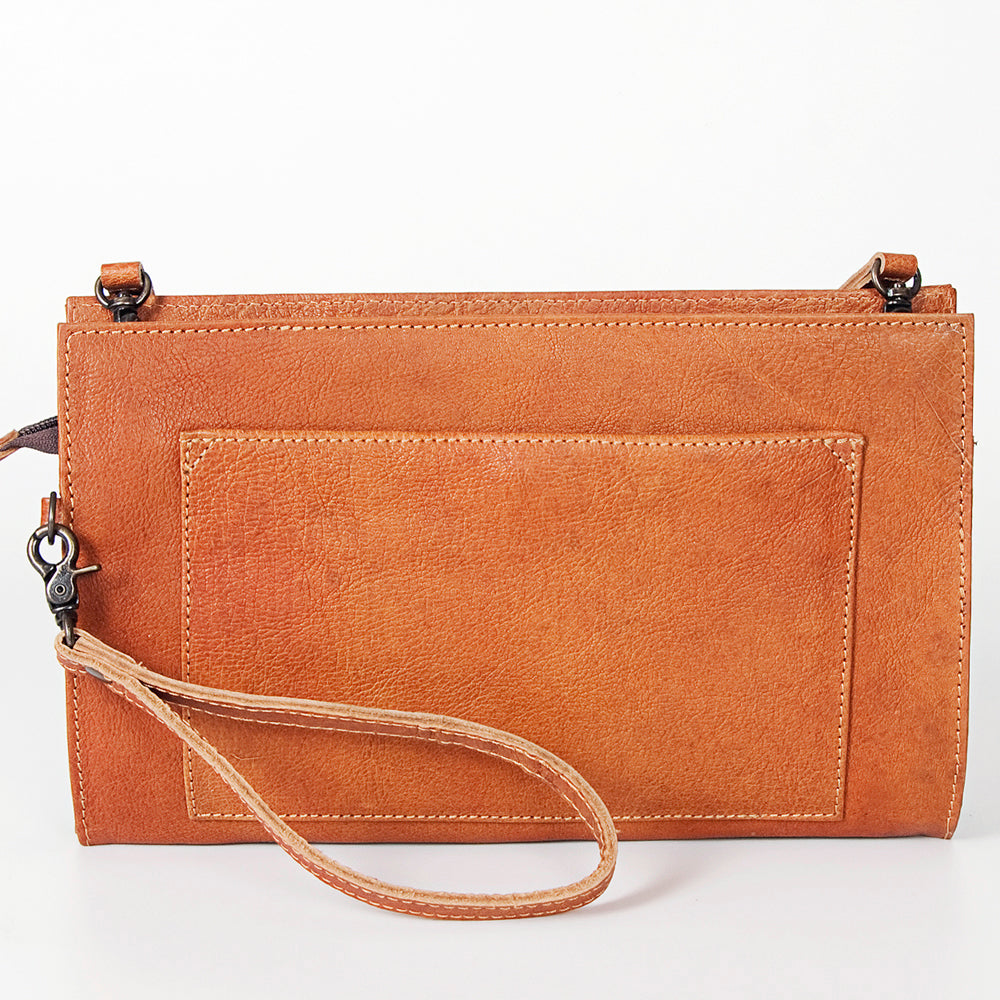 American Darling GIBGX245 Clutch Genuine Leather Women Bag Western Handbag Purse