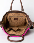 American Darling Briefcase Hand Tooled Saddle Blanket Genuine Leather Women Bag Western Handbag Purse