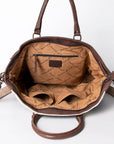 American Darling Briefcase Hand Tooled Saddle Blanket Genuine Leather Women Bag Western Handbag Purse