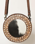 ADBGZ389A American Darling Hand Tooled Hair On Genuine Leather Women Bag Western Handbag Purse