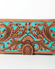American Darling Wallet Hand Tooled Genuine Leather Women Bag Western Handbag Purse