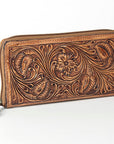 American Darling Wallet Hand Tooled Genuine Leather Western Women Bag | Handbag Purse Wristlet Travel Clutch